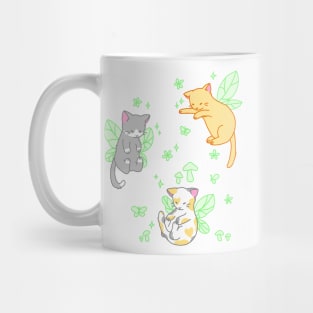 fairy kitties (classic green) Mug